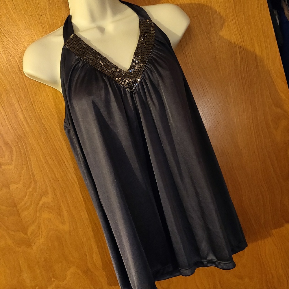 Express Med pewter dress tank